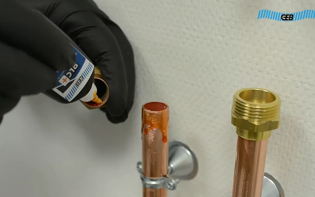Résine anaérobie pour raccords lisses - RLC+ de GEB